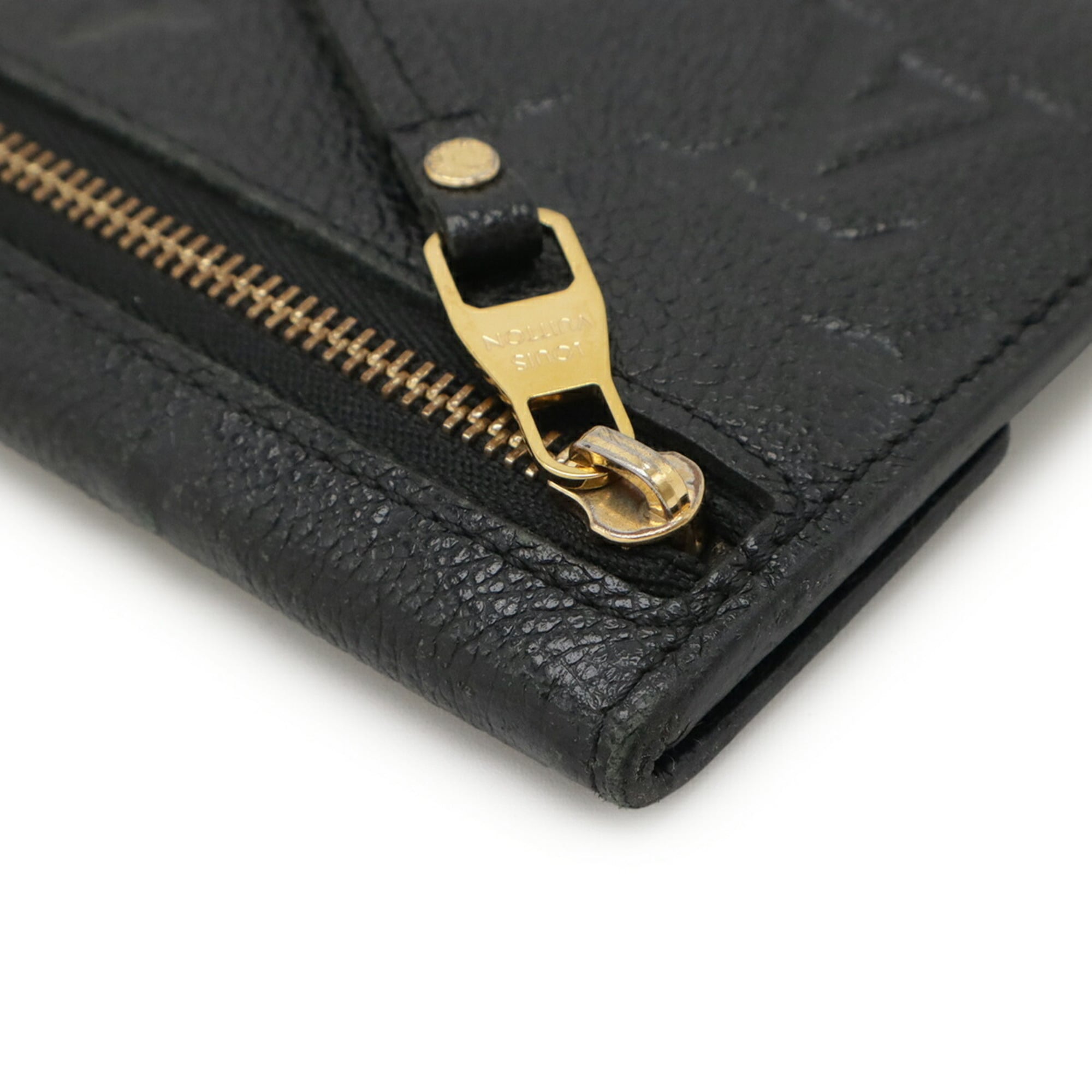 Louis Vuitton Monogram Empreinte Black Noir Monogram Empreinte Coin Purse/Coin Case (Pre-Owned)