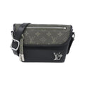 Louis Vuitton Black Khaki Monogram Leather Shoulder Bag (Pre-Owned)