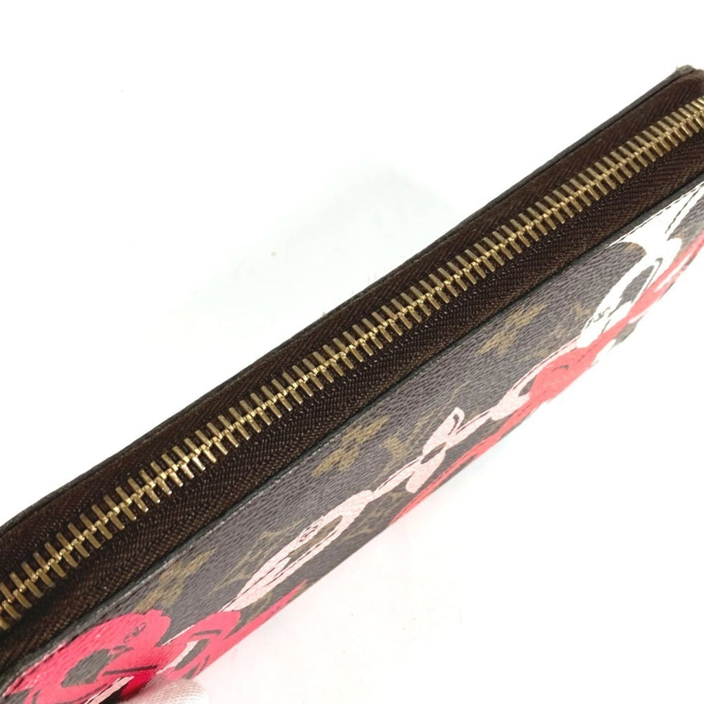 Louis Vuitton Monogram Bay Brown Pink Monogram Long Wallet (Bi-Fold) (Pre-Owned)