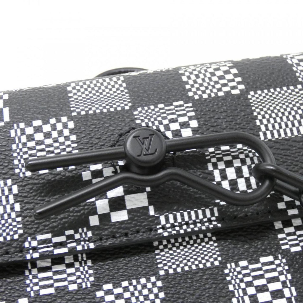 Louis Vuitton Black Coated Canvas Shoulder Bag (Pre-Owned)