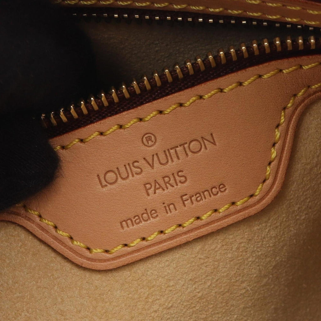 Louis Vuitton Brown Coated Canvas Leather Shoulder Bag (Pre-Owned)