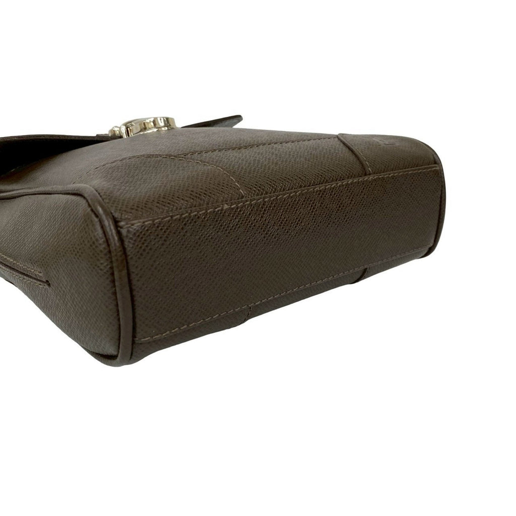 Louis Vuitton Brown Leather Pochette Shoulder Bag (Pre-Owned)