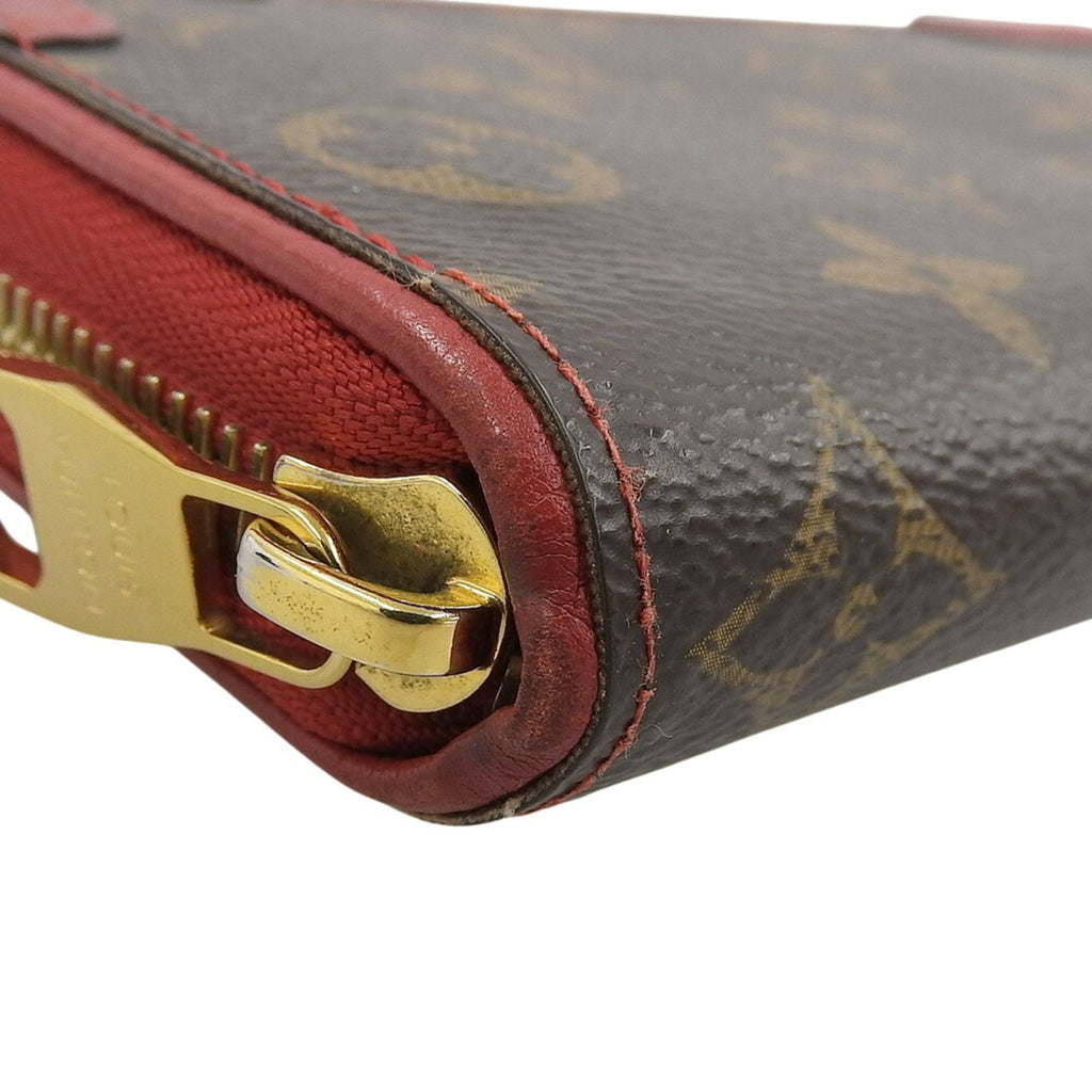 Louis Vuitton Monogram Red Color Pvc Long Wallet (Bi-Fold) (Pre-Owned)