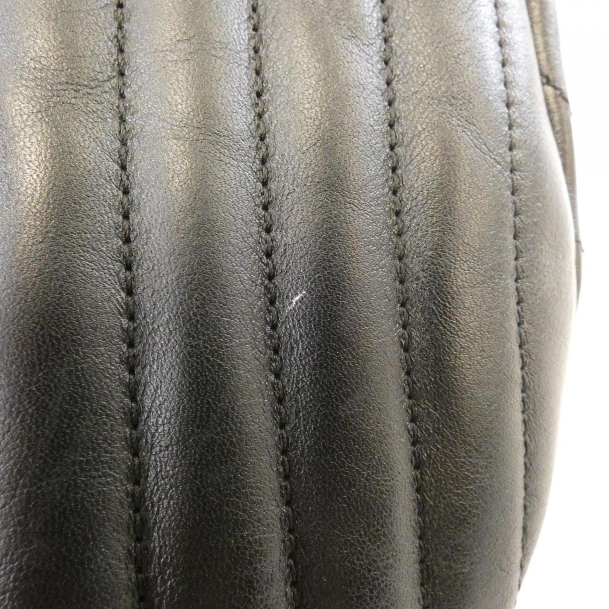 Louis Vuitton Black Leather Fanny Pack Shoulder Bag (Pre-Owned)