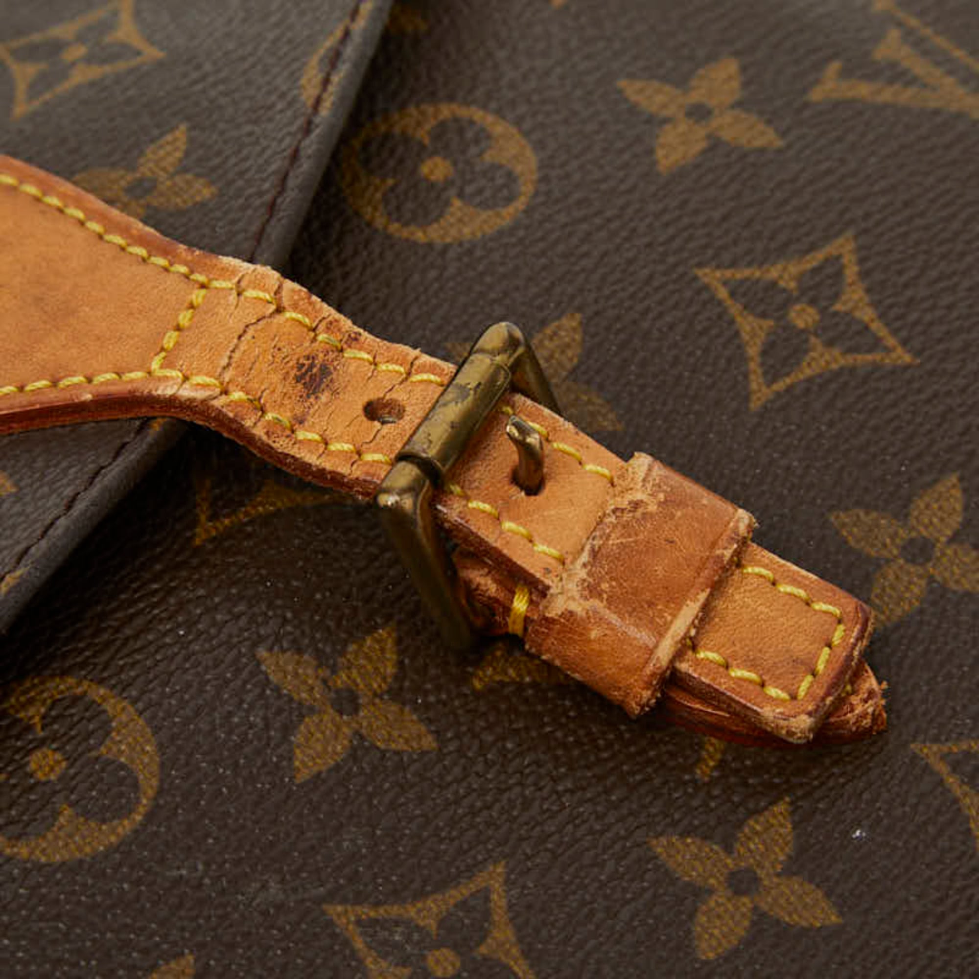 Louis Vuitton Brown Pvc Leather Shoulder Bag (Pre-Owned)