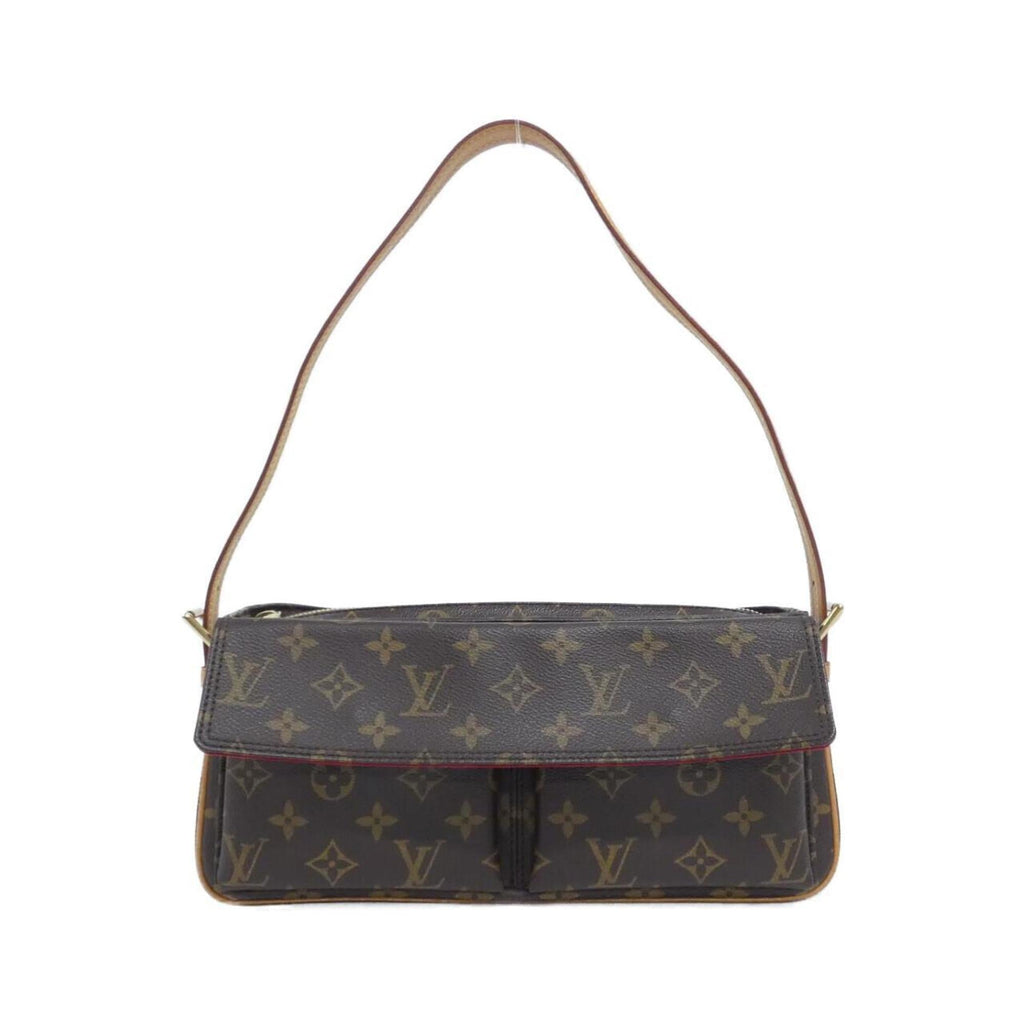 Louis Vuitton Marron Coated Canvas Shoulder Bag (Pre-Owned)