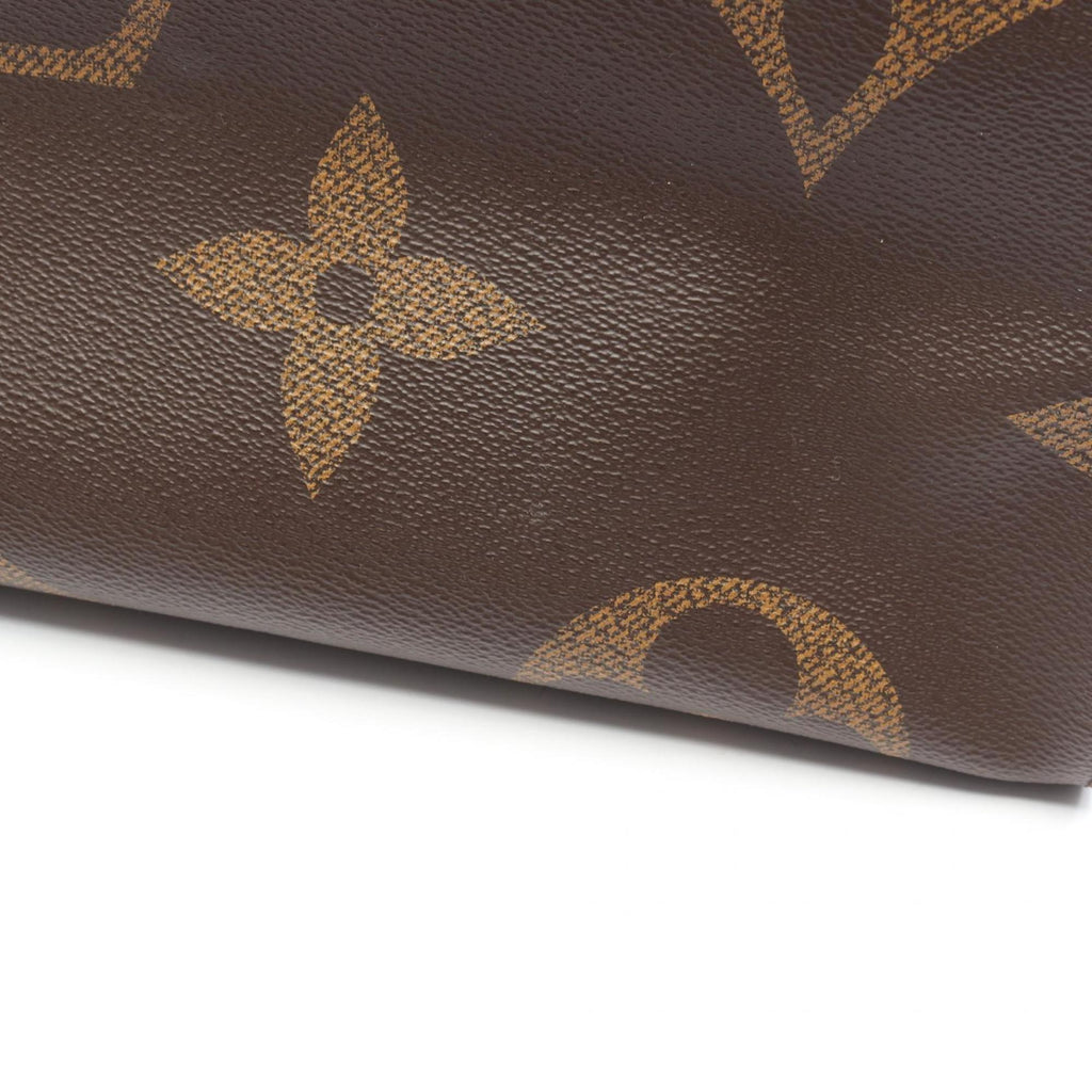 Louis Vuitton Beige Brown Coated Canvas Tote Bag (Pre-Owned)