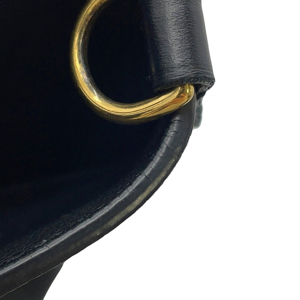 Louis Vuitton Noir Monogram Leather Handbag (Pre-Owned)