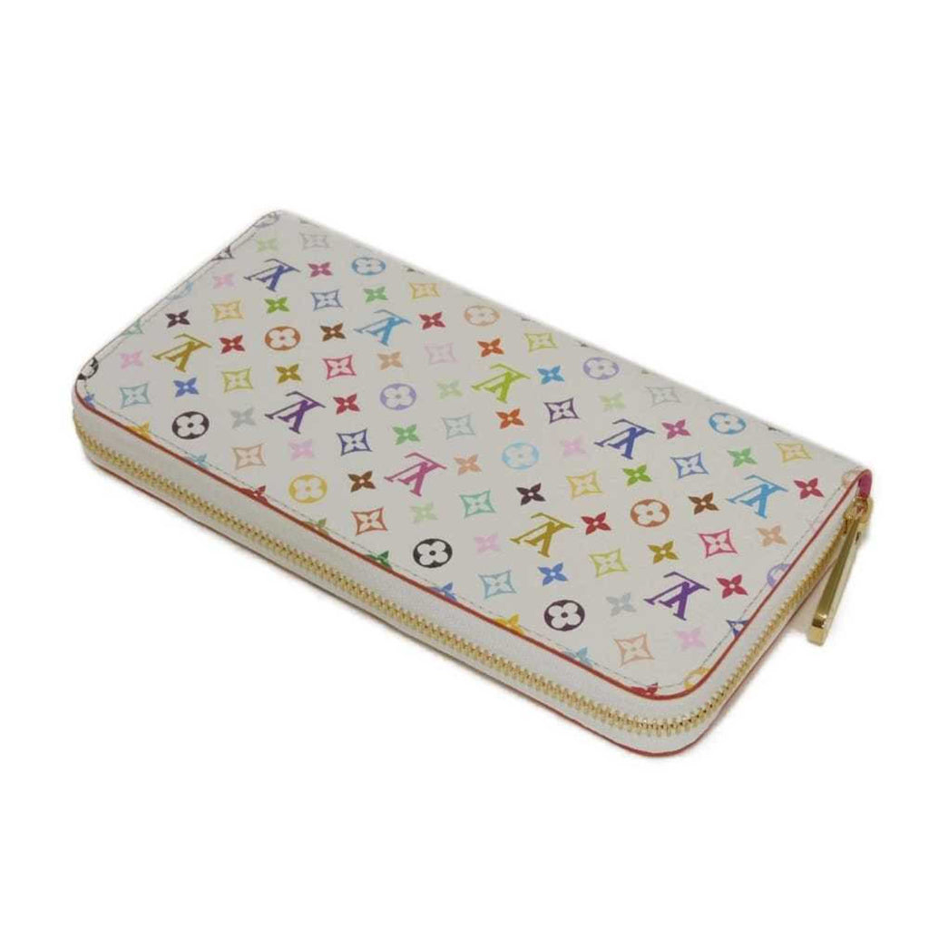 Louis Vuitton Monogram Multi-Color Pink White Monogram Multicolore Canvas Leather Long Wallet (Bi-Fold) (Pre-Owned)