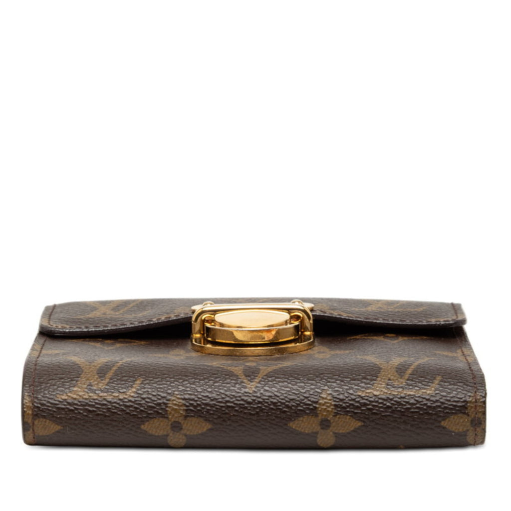 Louis Vuitton Brown Pvc Leather Wallet (Bi-Fold) (Pre-Owned)