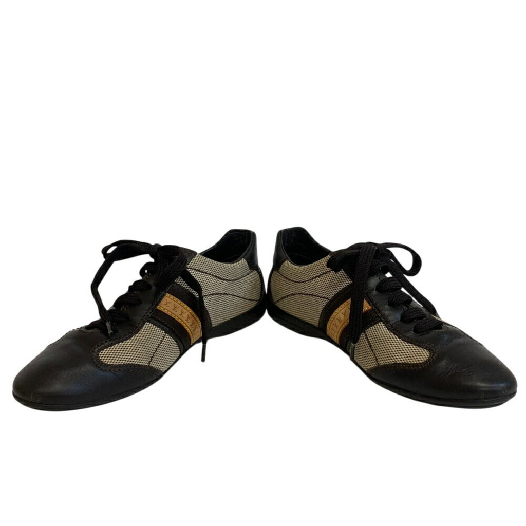 Louis Vuitton Beige Brown Sneakers (Pre-Owned)