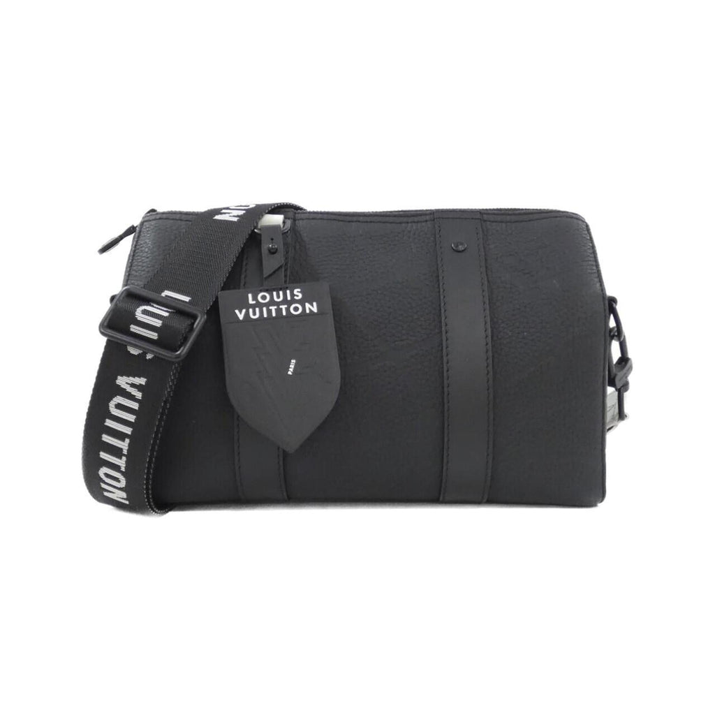 Louis Vuitton Black Leather Shoulder Bag (Pre-Owned)