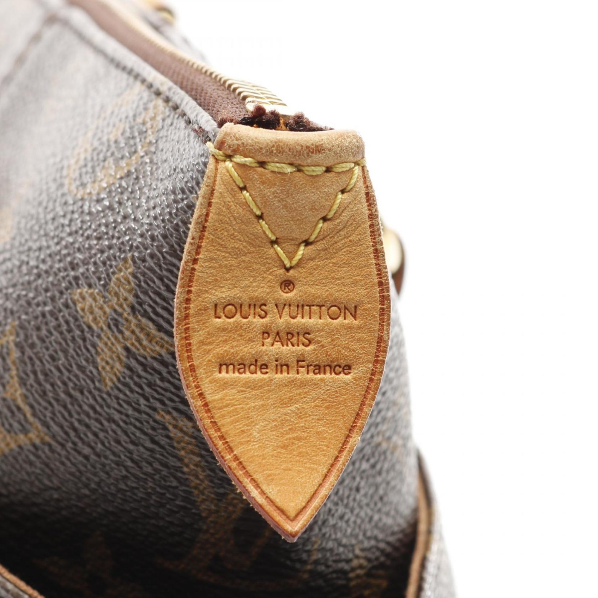 Louis Vuitton Brown Monogram Pvc Coated Canvas Leather Tote Bag (Pre-Owned)