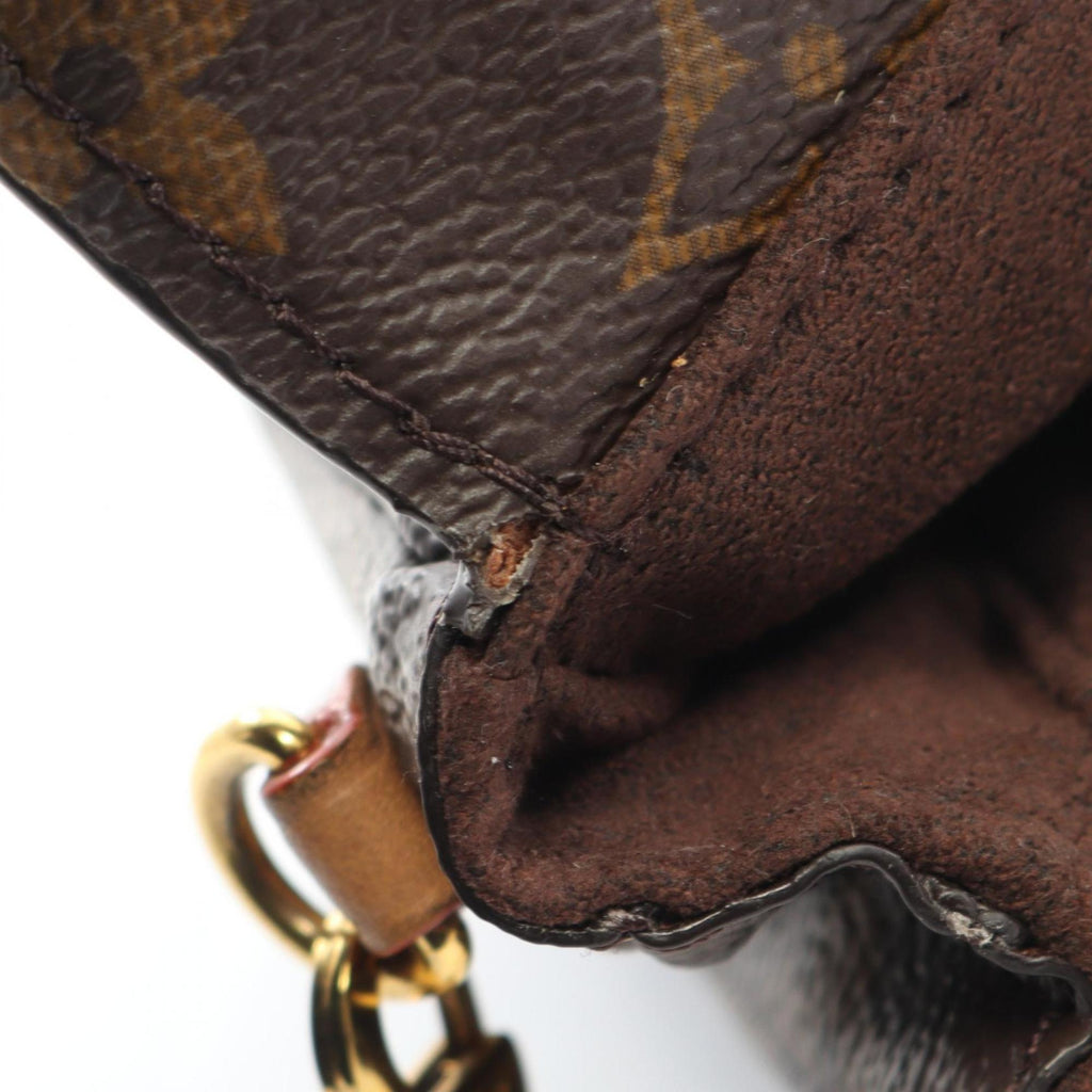 Louis Vuitton Brown Monogram Leather Handbag (Pre-Owned)