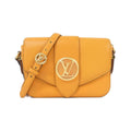 Louis Vuitton Orange Leather Shoulder Bag (Pre-Owned)
