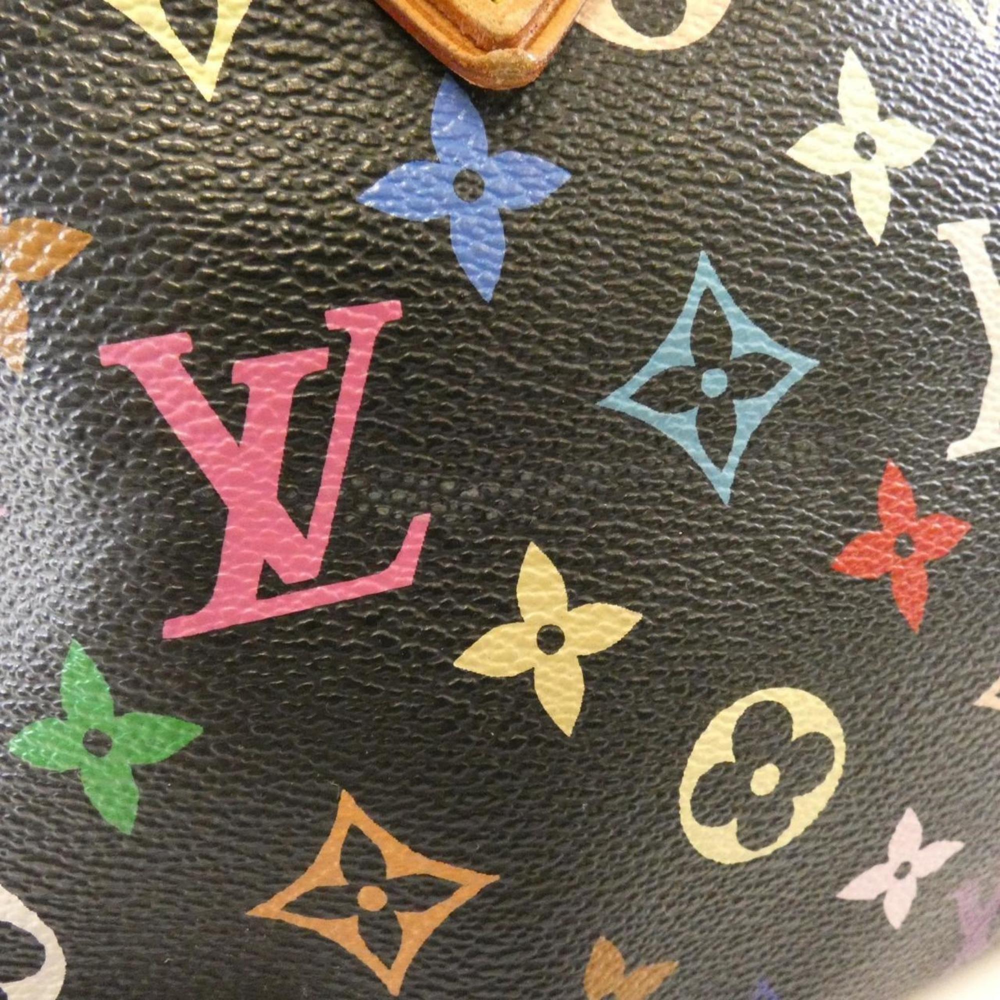 Louis Vuitton Black Multi-Color Coated Canvas Handbag (Pre-Owned)