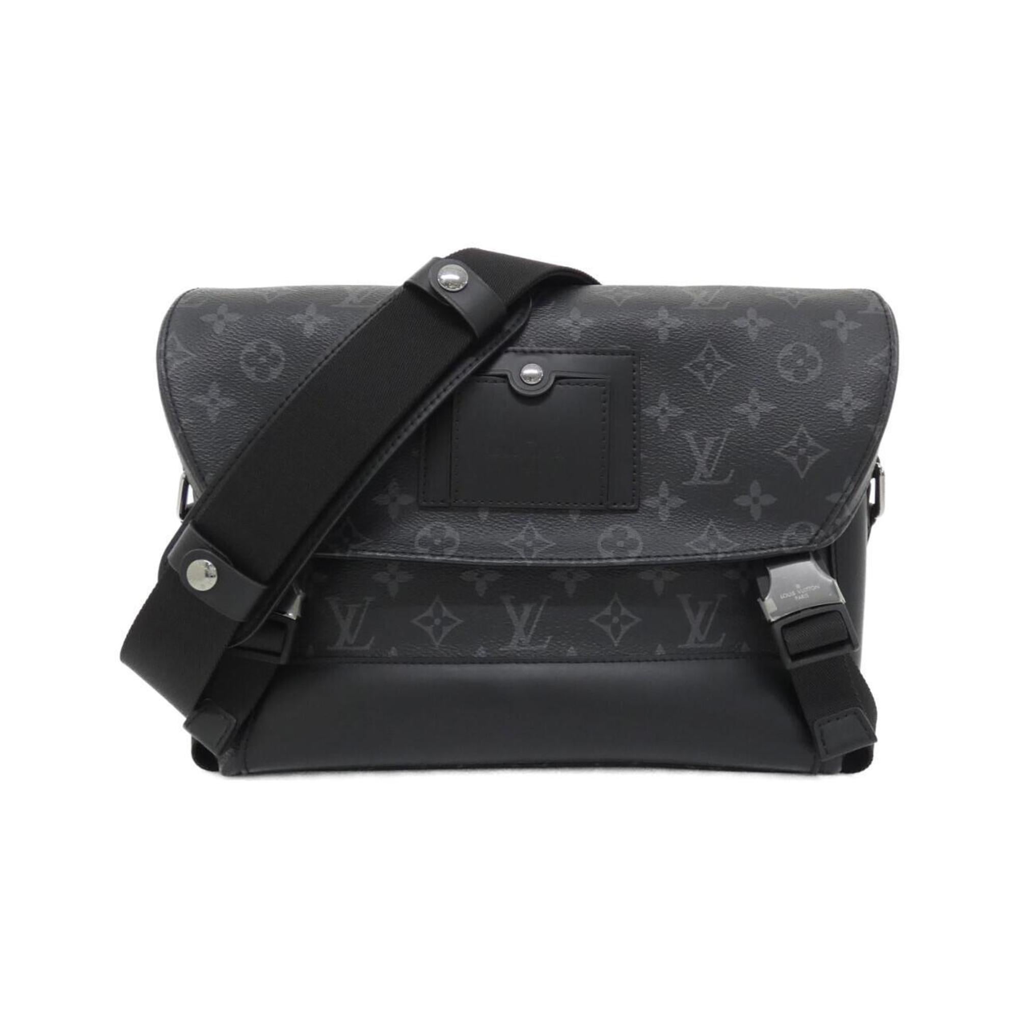 Louis Vuitton Black Coated Canvas Shoulder Bag (Pre-Owned)