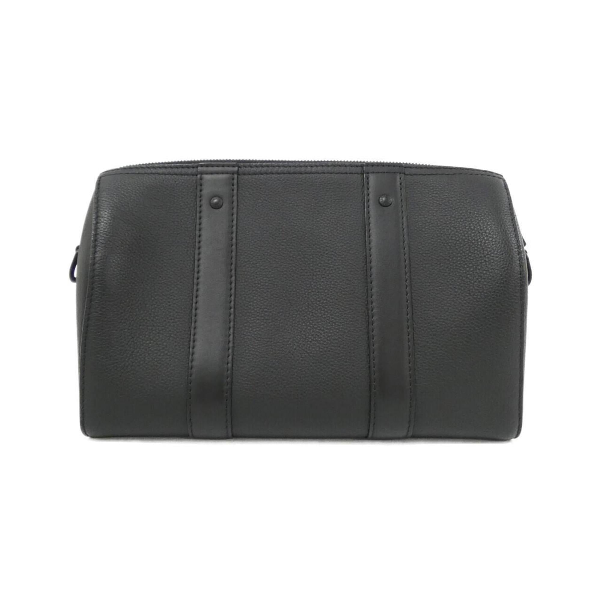 Louis Vuitton Black Leather Shoulder Bag (Pre-Owned)