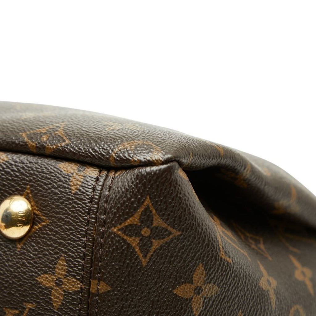 Louis Vuitton Brown Purple Pvc Leather Handbag Shoulder Bag (Pre-Owned)