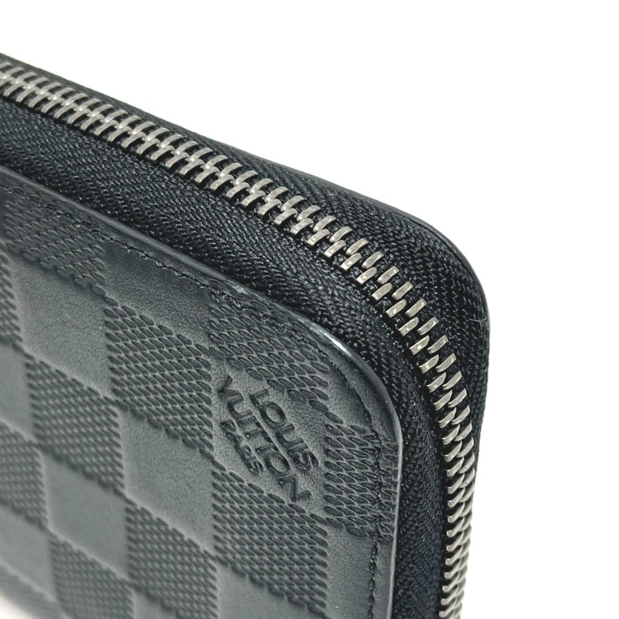 Louis Vuitton Black Damier Infini Long Wallet (Bi-Fold) (Pre-Owned)