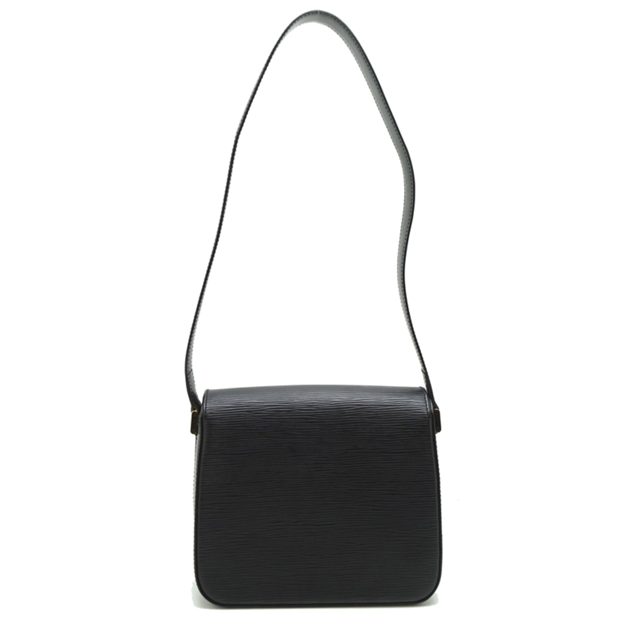 Louis Vuitton Black Noir Epi Leather Shoulder Bag (Pre-Owned)