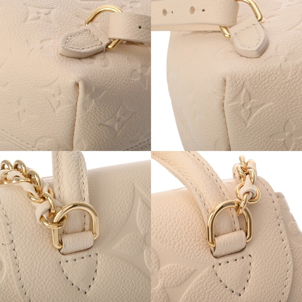 Louis Vuitton White Leather Backpack (Pre-Owned)