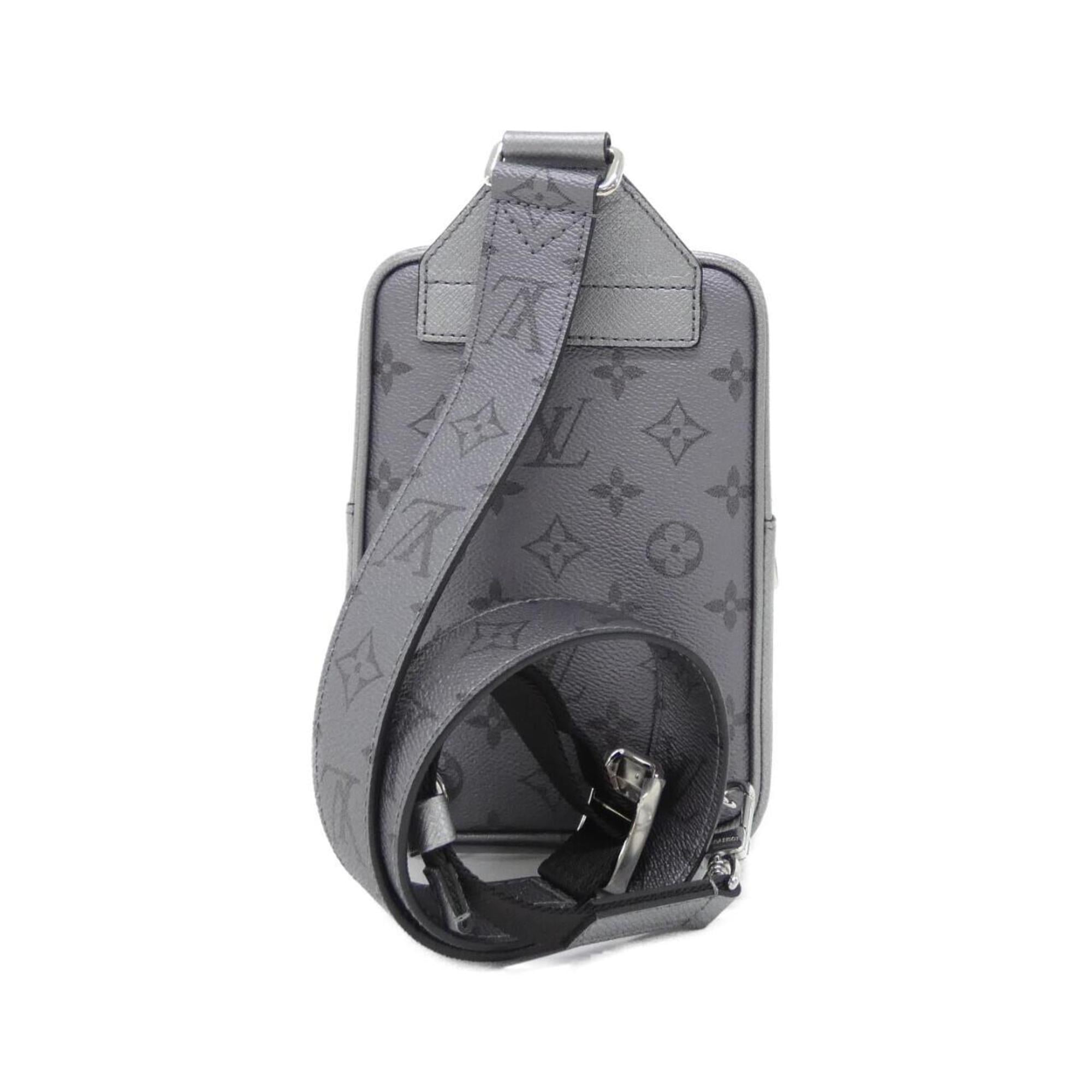 Louis Vuitton Gunmetal Coated Canvas Leather Shoulder Bag (Pre-Owned)
