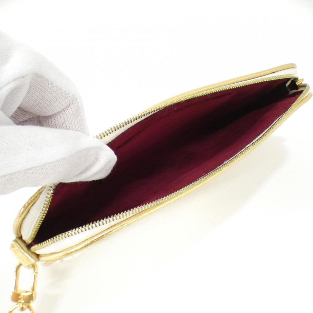 Louis Vuitton White Coated Canvas Pouch (Pre-Owned)