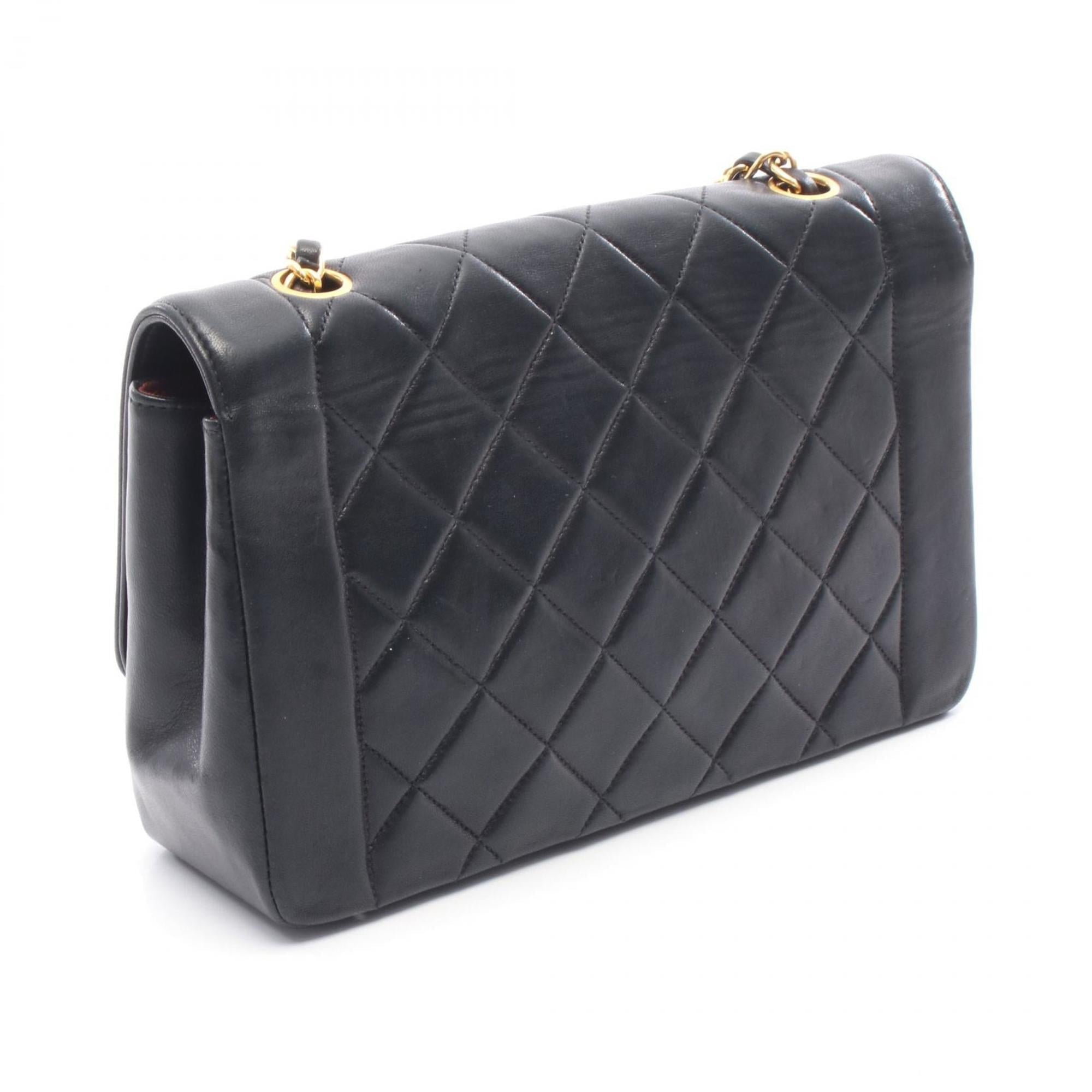 Vintage Diana Flap Bag Quilted Lambskin Medium