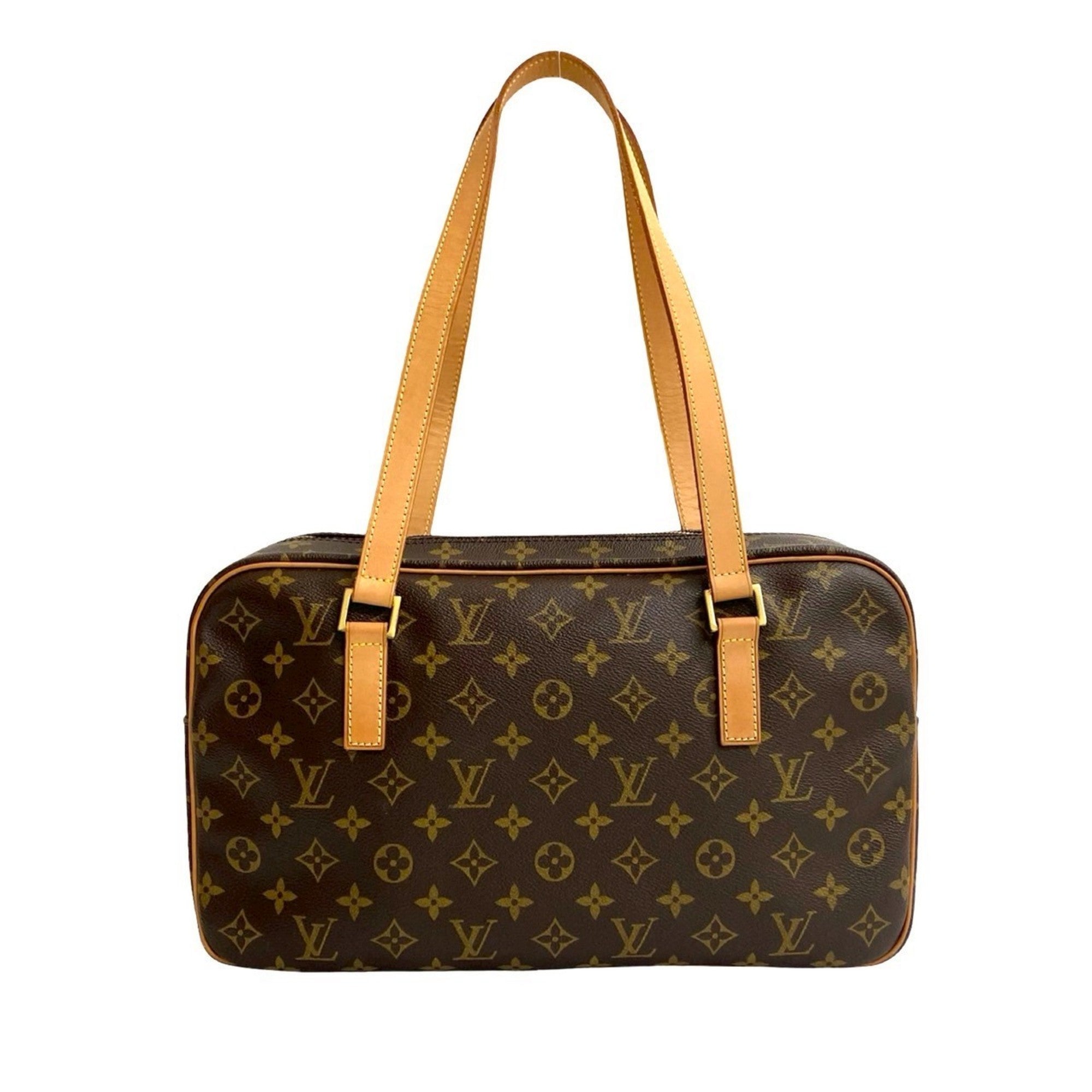 Louis Vuitton Brown Leather Pvc Boston Bag Shoulder Bag (Pre-Owned)