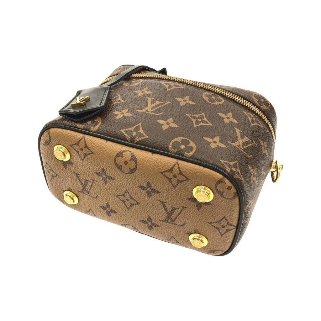 Louis Vuitton Monogram Marron Coated Canvas Handbag Vanity Bag (Pre-Owned)
