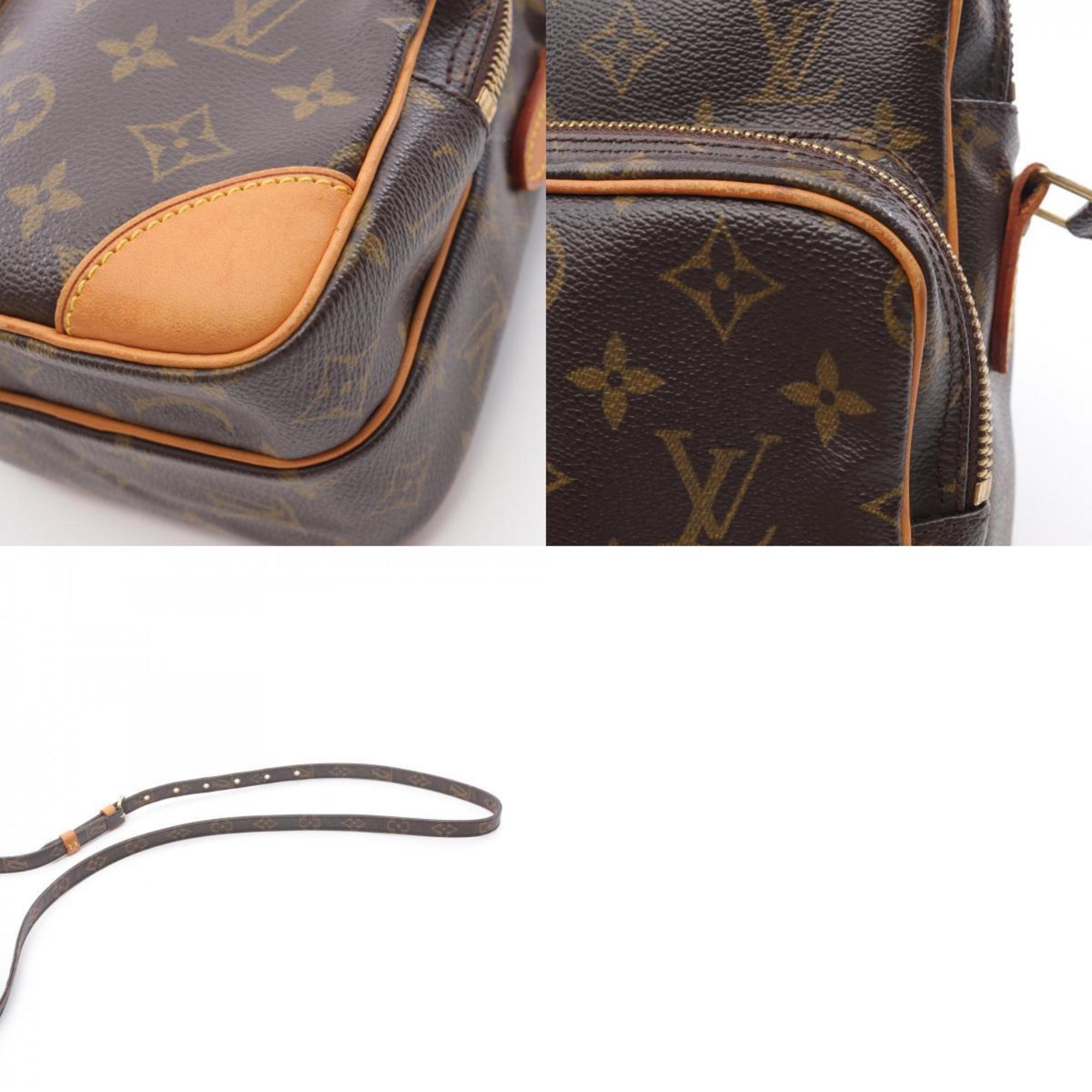 Louis Vuitton Brown Pvc Coated Canvas Leather Shoulder Bag (Pre-Owned)