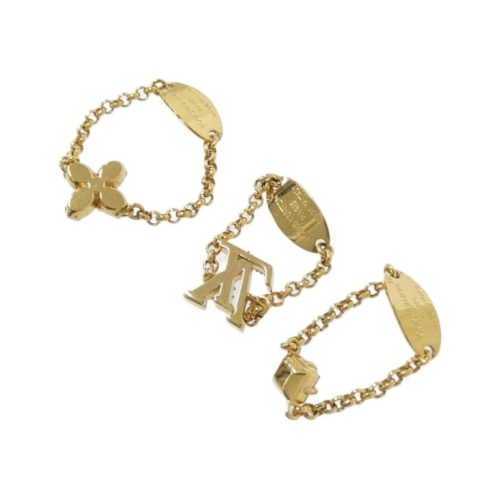 Louis Vuitton Gold Clear Band Ring (Pre-Owned)