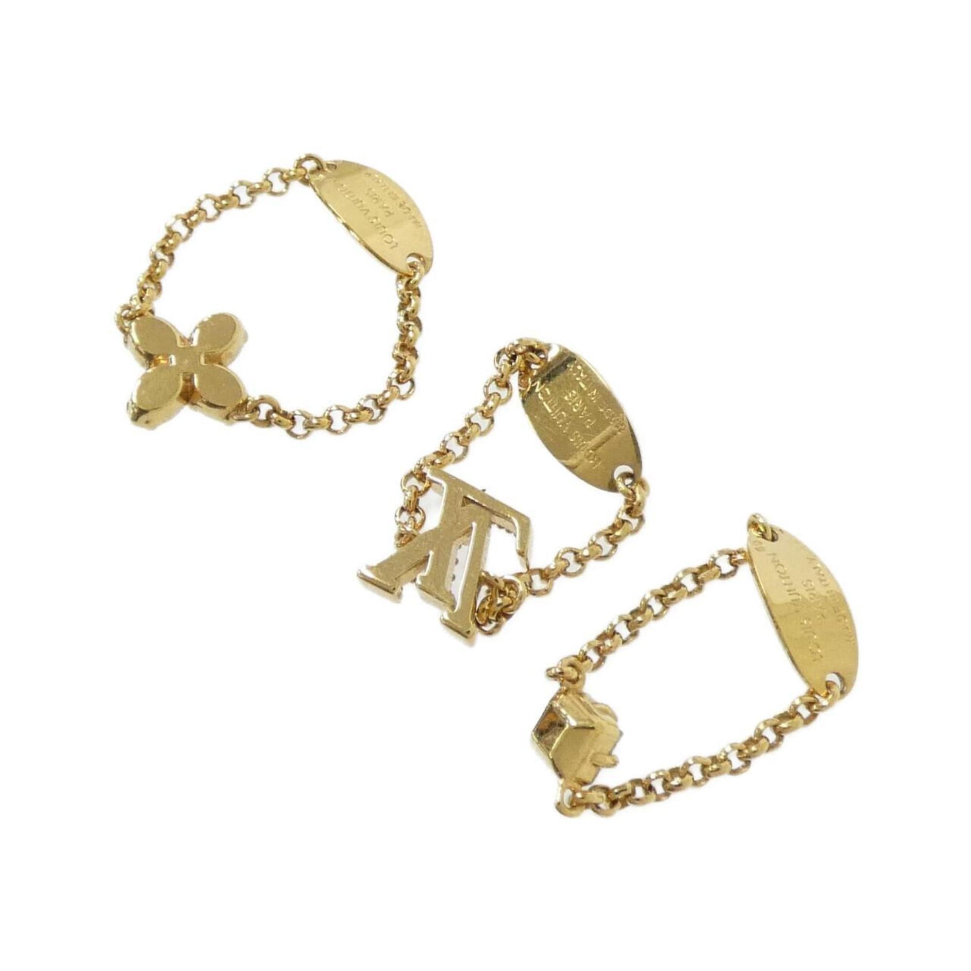 Louis Vuitton Gold Clear Band Ring (Pre-Owned)