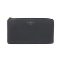 Louis Vuitton Black Leather Long Wallet (Bi-Fold) (Pre-Owned)