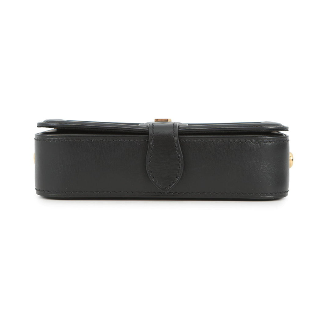 Louis Vuitton Noir Leather Shoulder Bag (Pre-Owned)