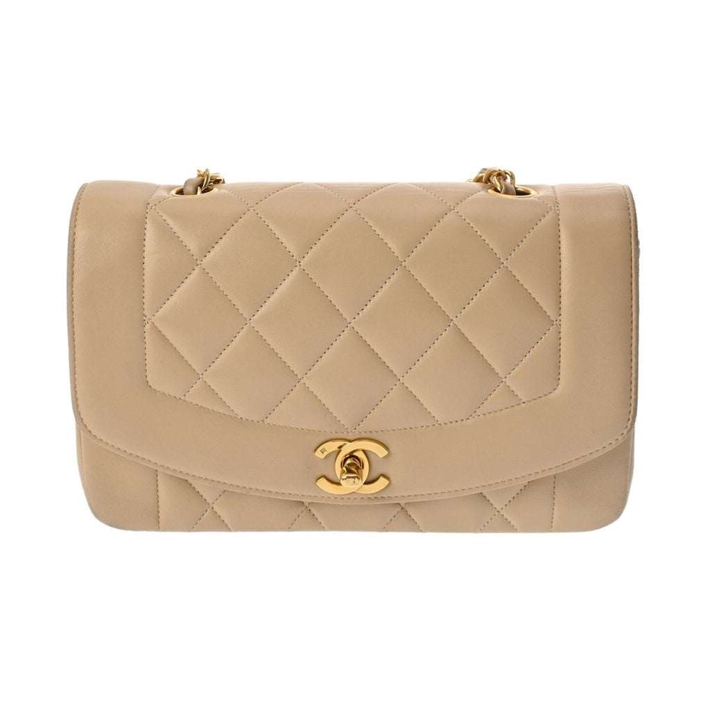 Vintage Diana Flap Bag Quilted Lambskin Small
