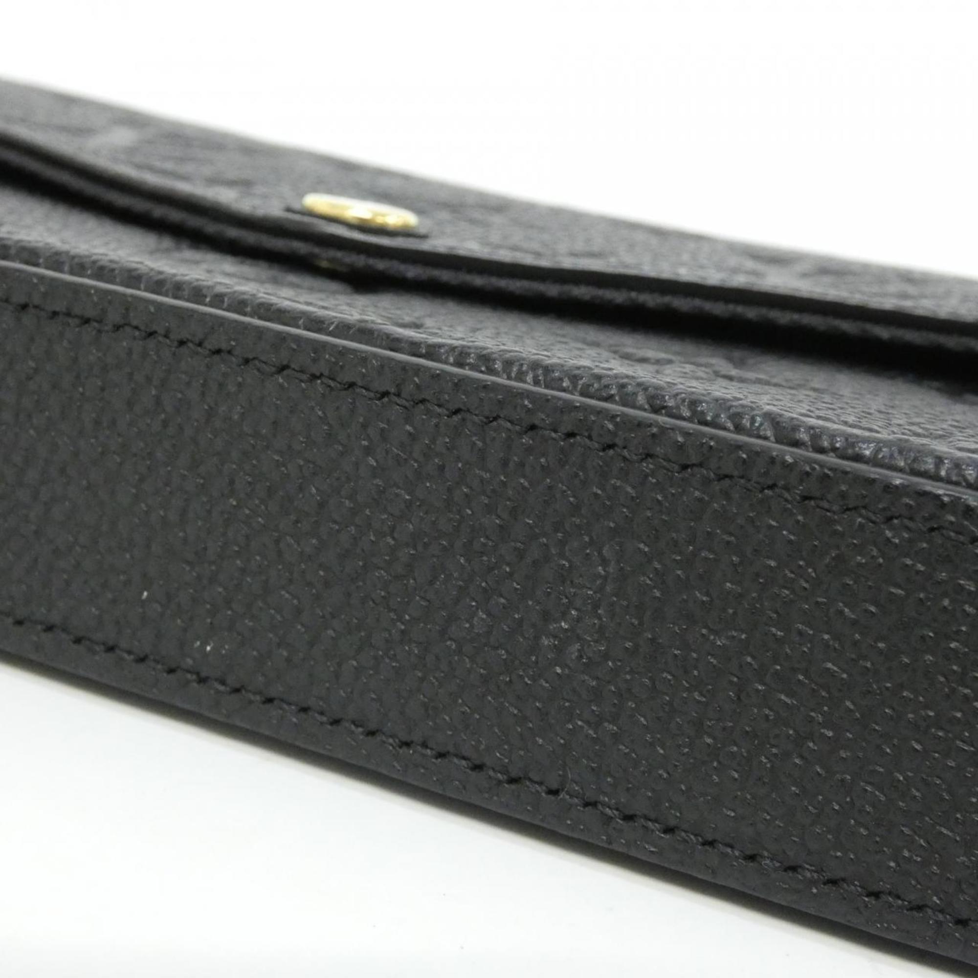 Louis Vuitton Monogram Empreinte Black Leather Pochette Shoulder Bag (Pre-Owned)