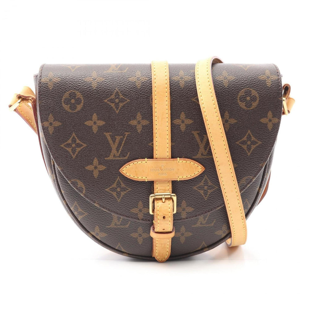 Louis Vuitton Brown Coated Canvas Leather Shoulder Bag (Pre-Owned)