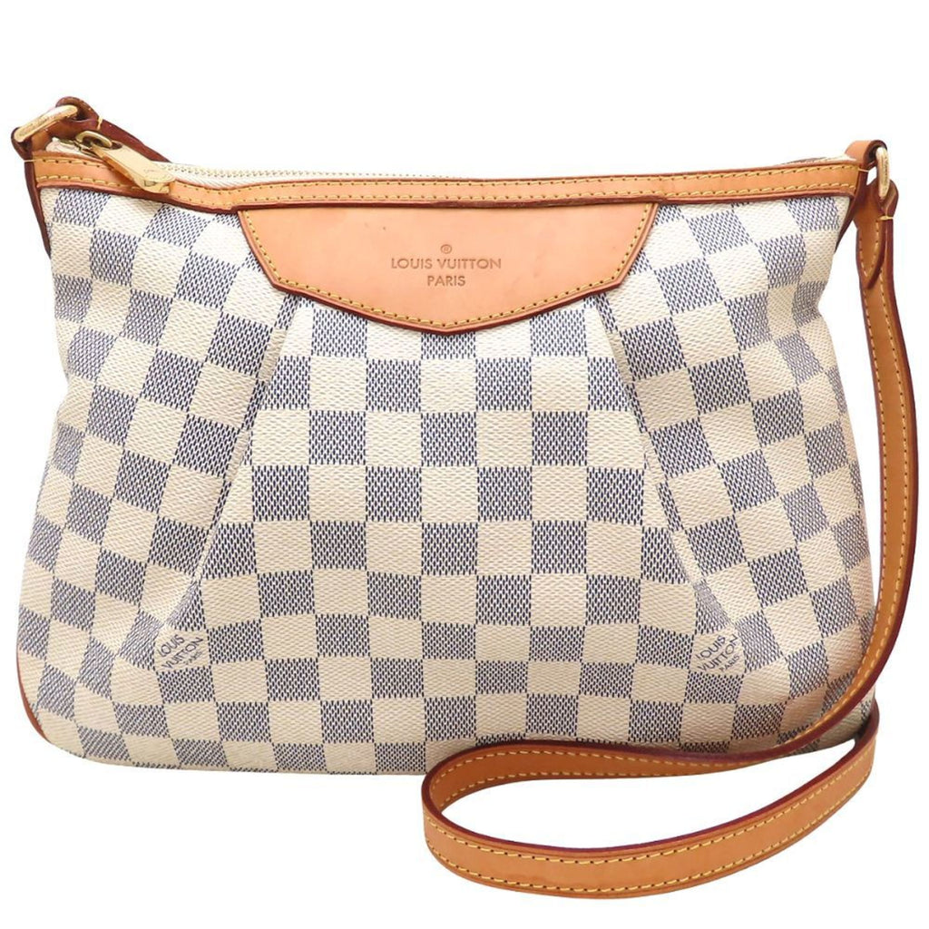 Louis Vuitton Damier Azur Damier Azur Canvas Shoulder Bag (Pre-Owned)