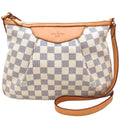 Louis Vuitton Damier Azur Damier Azur Canvas Shoulder Bag (Pre-Owned)