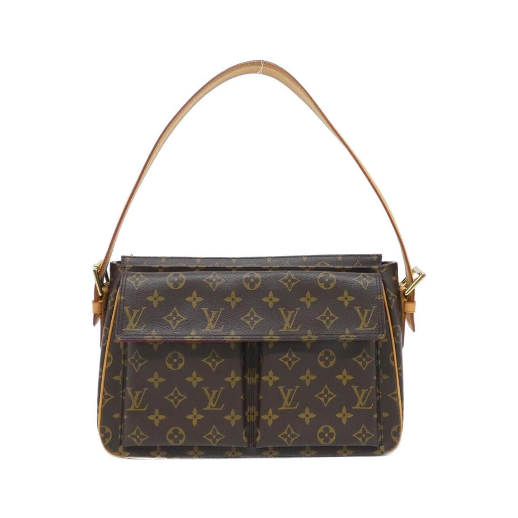 Louis Vuitton Monogram Brown Coated Canvas Shoulder Bag (Pre-Owned)