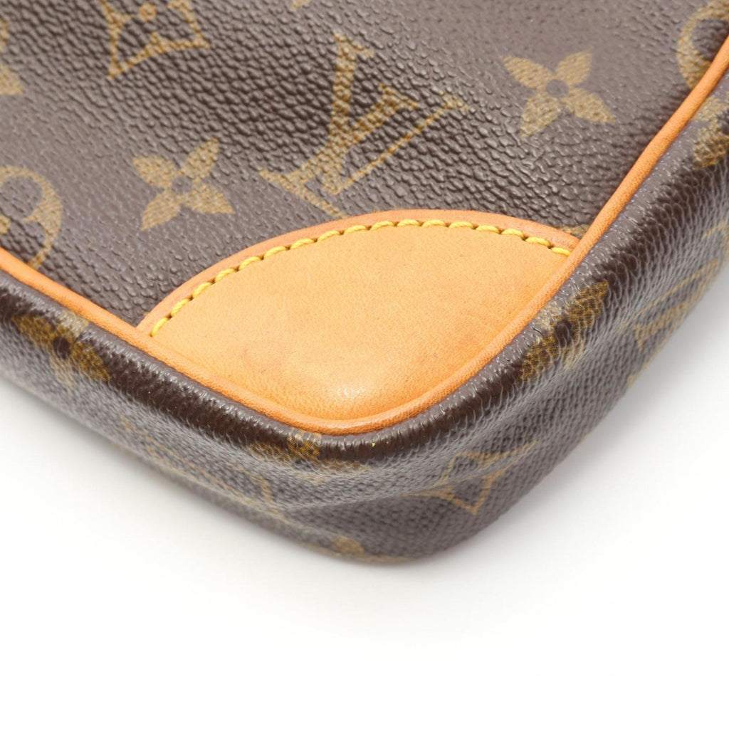 Louis Vuitton Brown Coated Canvas Leather Shoulder Bag (Pre-Owned)