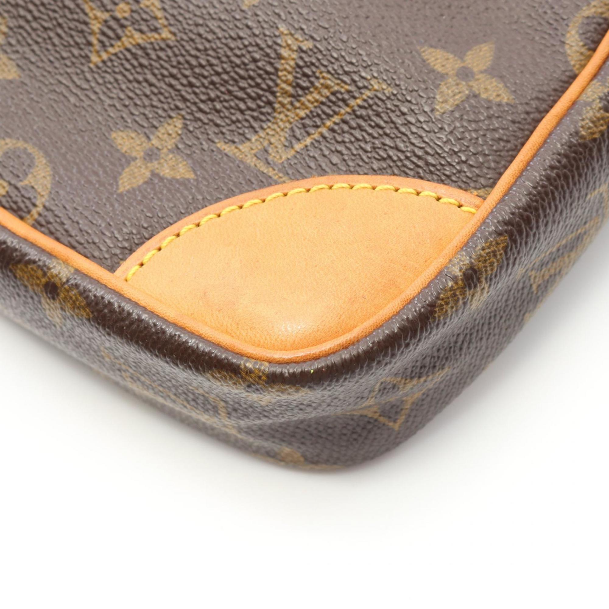 Louis Vuitton Brown Coated Canvas Leather Shoulder Bag (Pre-Owned)