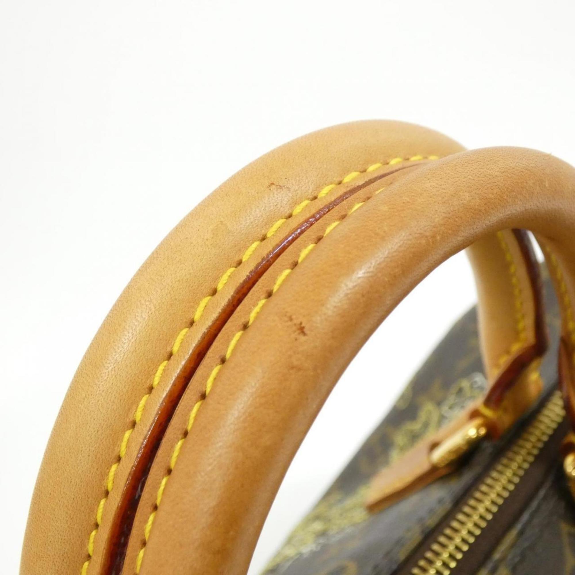 Louis Vuitton Brown Coated Canvas Boston Bag (Pre-Owned)