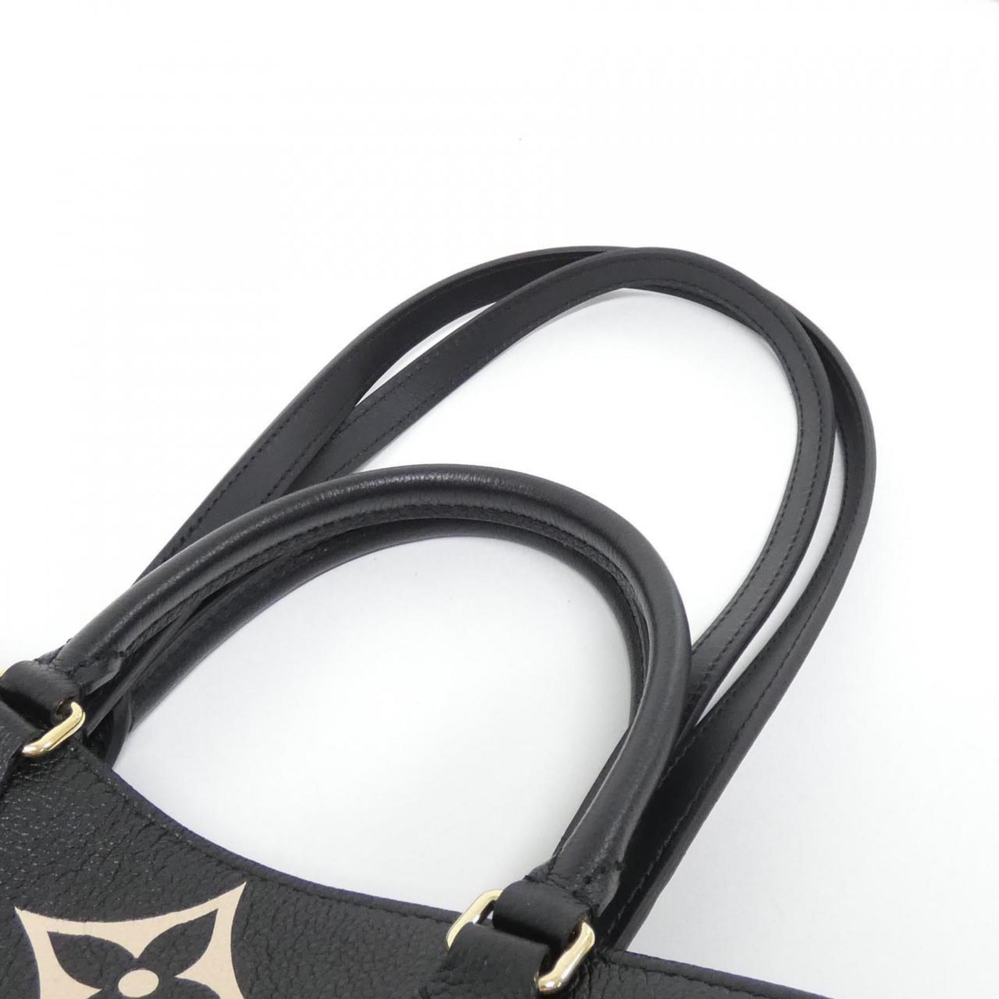 Louis Vuitton Monogram Empreinte Beige Black Leather Handbag (Pre-Owned)