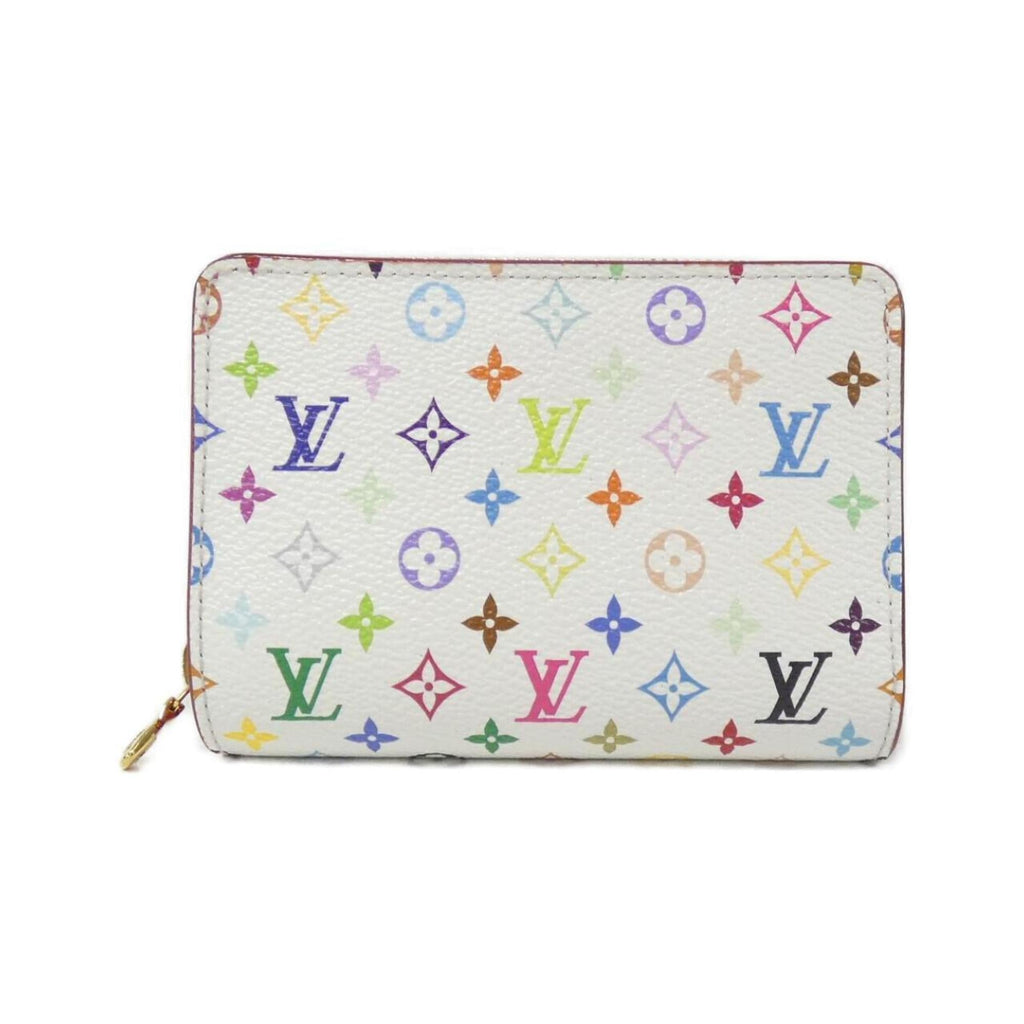 Louis Vuitton Pink White Coated Canvas Wallet (Bi-Fold) (Pre-Owned)