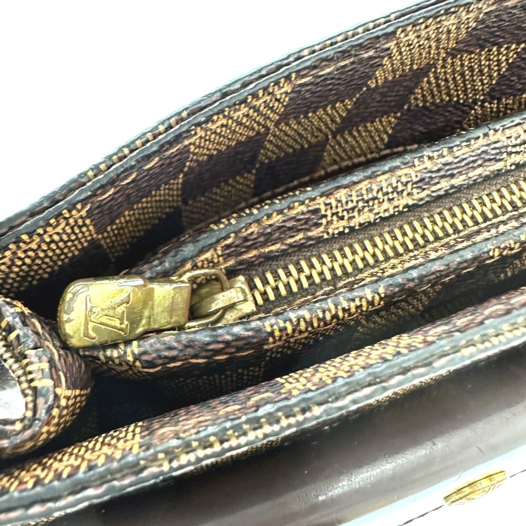 Louis Vuitton Damier Brown Ebene Damier Canvas Shoulder Bag (Pre-Owned)