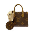 Louis Vuitton Marron Coated Canvas Handbag Pouch (Pre-Owned)