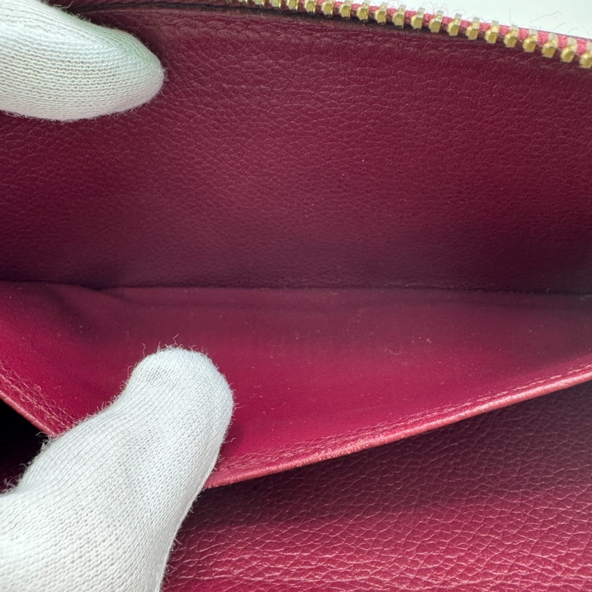 Louis Vuitton Aurore Leather Long Wallet (Bi-Fold) (Pre-Owned)